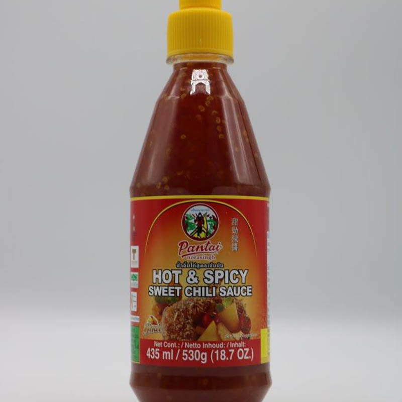 Pantai Hot And Spicy Sweet Chili Sauce 12x435ml Bottle Fairplus Cambodia