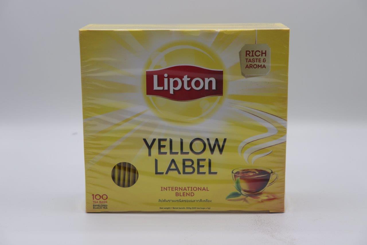 Lipton Yellow International Blend Enveloped Label Black Tea 12X100'Sx2G Box  – Fairplus Cambodia